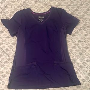 Purple label yoga scrub top size medium
